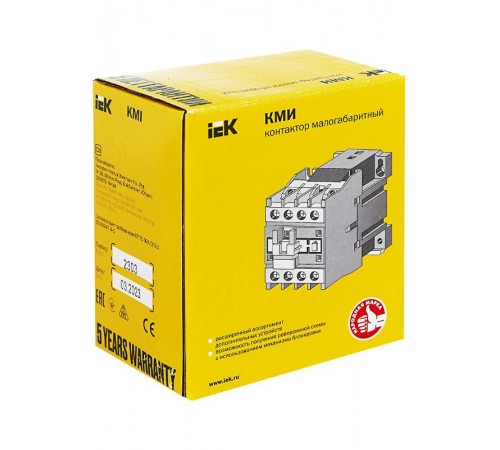 Контактор КМИ-22510 25А 24В/АС3 1НО   KKM21-025-024-10  IEK