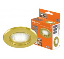 Светильник точечный встраиваемый под лампу СВ 01-01 MR16 50Вт G5.3 золото  SQ0359-0021  TDM