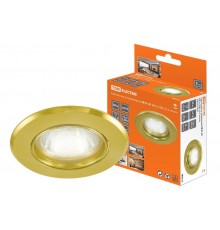 Светильник точечный встраиваемый под лампу СВ 01-01 MR16 50Вт G5.3 золото  SQ0359-0021  TDM