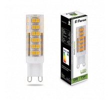 Лампа светодиодная LB-433 (7W) 230V G9 4000K 16x60mm  25767  FERON