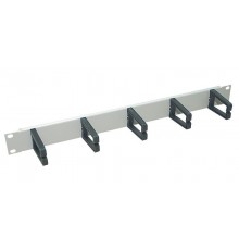 Организатор кабельный WNK-811-101 19'' высотой 1U, с пластмассовыми кольцами, глубина 70мм, цвет черный (RAL9005)  40381  Zpas