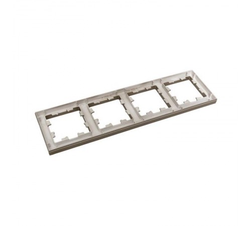 4 - местная рамка, шампань, пластик Эпика  UP1-FPC-04 EKF