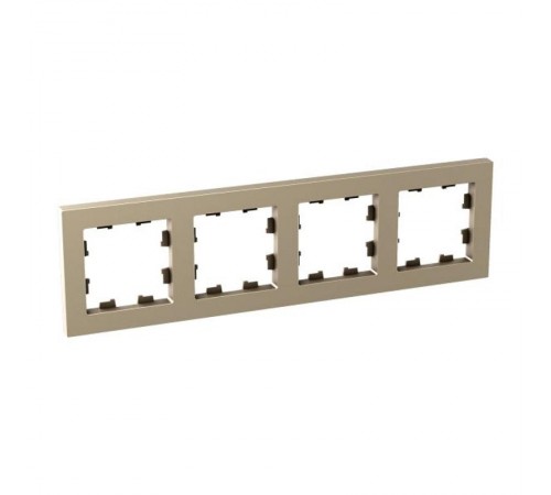 4 - местная рамка, шампань, пластик Эпика  UP1-FPC-04 EKF