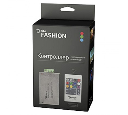 Контроллер для светодиодной ленты RGB controller-12-A01-RF на 12В пульт  C0043982  ЭРА