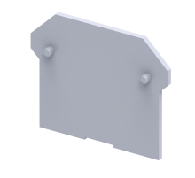 Крышка концевая для клеммы проходной OptiClip EP2,5/4UN-серый  289805  КЭАЗ