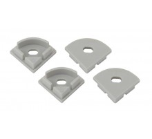 Набор заглушек для профиля CAB280, 1616R-3B 4 сквозные круглые  Б0039452  ЭРА