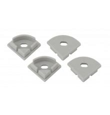 Набор заглушек для профиля CAB280, 1616R-3B 4 сквозные круглые  Б0039452  ЭРА