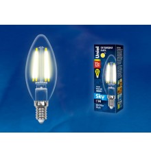 Лампа светодиодная LED-C35-13W/3000K/E14/CL PLS02WH LED. "свеча", прозр. Серия Sky. 3000К .  UL-00005899  Uniel