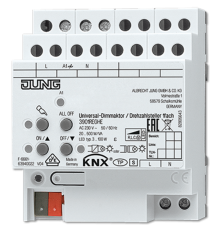Универсальный LED диммер / регулятор оборотов, 1 группа, монтаж на DIN-рейку, 4 модуля; KNX  3901REGHE  Jung