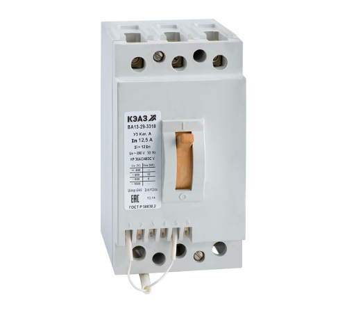 Выключатель автоматический ВА13-25-3211-10А-7Iн-1000AC-О5  379561  КЭАЗ