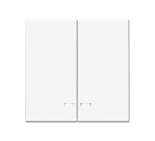 ArtGallery Лотос Выключатель 2-клавишный с подсветкой, сх.5а, 10АХ, механизм  GAL001353  SE