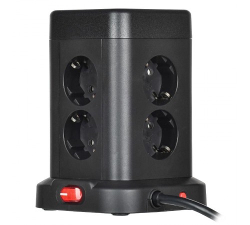 DOMINIC Удлинитель У08K 1,5м 3х1мм2 USB A+C 20Вт чер  DN-YP30-16-08-01-ZKU-K02  IEK