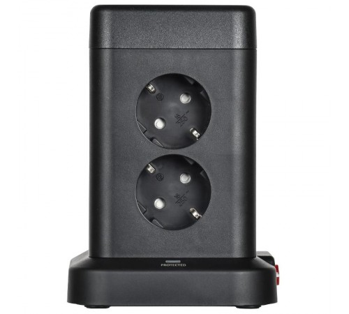 DOMINIC Удлинитель У08K 1,5м 3х1мм2 USB A+C 20Вт чер  DN-YP30-16-08-01-ZKU-K02  IEK