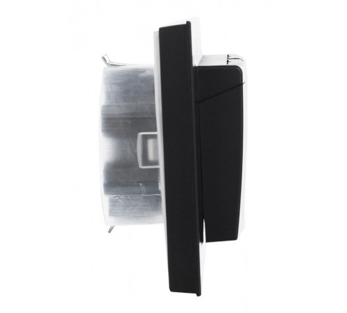 BRITE Розетка 2-ая с крышкой 16А в сб IP44 РСбш12-3-44-БрЧ черный  BR-R26-16-44-K02-F  IEK