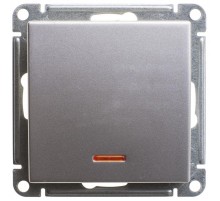 W59 Матовый хром Переключатель 1-клавишный с подсветкой 10АХ  VS610-157-5-86  SE