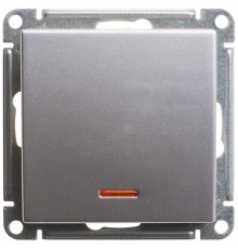 W59 Матовый хром Переключатель 1-клавишный с подсветкой 10АХ  VS610-157-5-86  SE