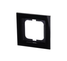Рамка 1-постовая, серия axcent, цвет чёрный  1754-0-4409   2CKA001754A4409  ABB