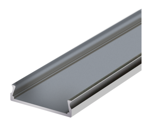 Профиль алюминиевый для светодиодной ленты PAL 2406 накладной анодированный IP20 2м  1037763  Jazzway