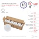 Лампа светодиодная RED LINE LED GX-10W-865-GX53 R (10-PACK) GX53 10Вт таблетка холодный дневной свет  Б0045327  ЭРА