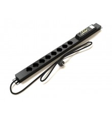 Блок розеток управляемый IP-PDU 8розеток DIN49440, 230V, 16А, кабель питания 3х1.5мм2, 3м, вилка DIN49441, IP-PDU-2017IFDA-110-0008D490641Hyperline