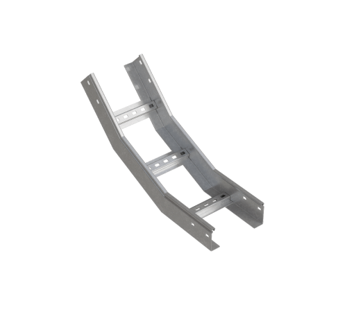 Угол лестничный вертикальный внутренний 45 гр. 80х100х1,5 мм R600 INOX304 N  LNL45-80-100-1.5-R600 INOX304 N  КМ-профиль