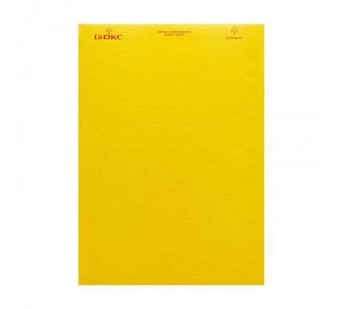 Табличка маркировочная, полиэстер 6х15мм. желтая  SITFP0615Y  DKC