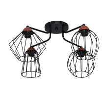 Светильник "Конти" 141 черн.муар медь НПБ 01-4х60-127 Е27  1005405027  Элетех