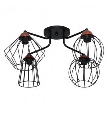 Светильник "Конти" 141 черн.муар медь НПБ 01-4х60-127 Е27  1005405027  Элетех