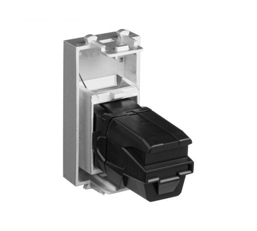 USB 2.0 розетка модульная, тип А-А, "Avanti", "Закаленная сталь", 1 модуль  4404401  DKC