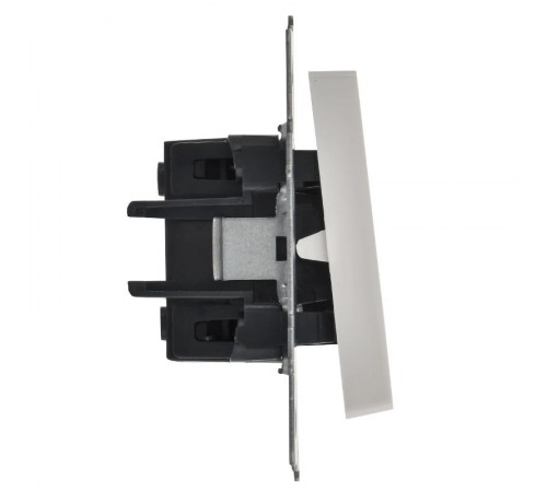 BRITE Выключатель 1-клавишный проходной 10А ВС10-1-6-БрБ белый  BR-V12-0-10-K01-PRO  IEK