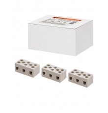 Керамический блок зажимов 5 Ампер 3 пары контактов с крепежным отверстием  SQ0531-0510  TDM