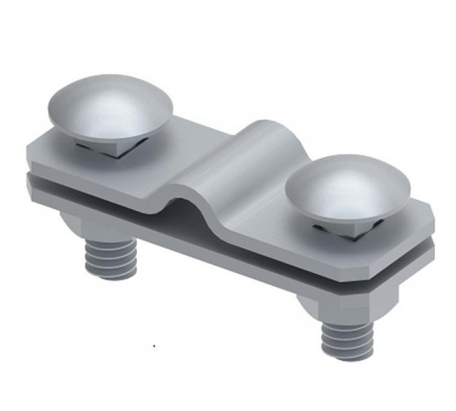 Соединитель плоского проводника и прутка продольный, гор. цинк, 391182  МС-182-ГЦ   Ostec