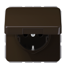 Штепсельная розетка SCHUKO 16A 250V~ с защитой от детей, влагозащищенная; коричневая  CD1520BFKIKLBR  Jung