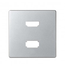 Накладка для розетки HDMI + USB 2.0 для передачи данных цвета алюминий S82  8201095-033  Simon