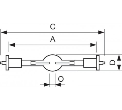 Лампа архитектурная/сценическая MSR Gold 1200 SA/DE 1CT/4  928099605115  PHILIPS