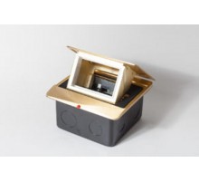 Люк на 1.5 поста(45*45) латунь,с металлической коробкой IP44  300001  SPL