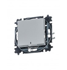 ABB Levit Серый / белый Переключатель 1-кл. с подсветкой ориентационная  3559H-A06446 16W  2CHH590646A6016  ABB