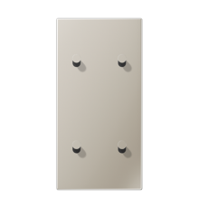 Центральная плата, 2 поста, для вертикальной установки, тумблеры 2+2,конус; металлическое исполнение; нержавеющая сталь; серия LS  ES12-25K1  Jung