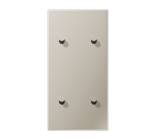 Центральная плата, 2 поста, для вертикальной установки, тумблеры 2+2,конус; металлическое исполнение; нержавеющая сталь; серия LS  ES12-25K1  Jung