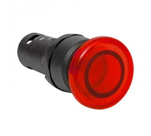 Кнопка SW2C-MD "грибок" красная с подсветкой NO+NC EKF PROxima  sw2c-md-rr  EKF
