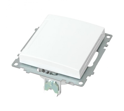 Валенсия Механизм розетки 1-местной с/з 16А белая с крышкой и защ. штор. IP44   EWV10-124-90  EKF