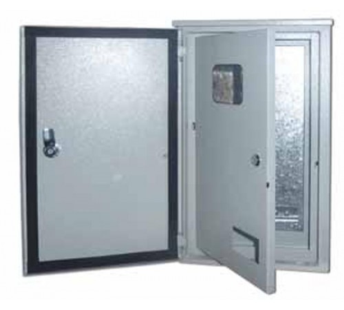 Щит распределительно-учетный навесной металлический  ЩРУН-3/9 520х310х150 3-фаз 9 мод. IP54 двухдверный  30411DEK  DEKraft