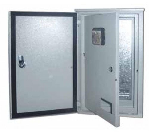 Щит распределительно-учетный навесной металлический  ЩРУН-3/9 520х310х150 3-фаз 9 мод. IP54 двухдверный  30411DEK  DEKraft