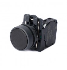 Кнопка SB5 в сборе модульная 22мм черная с возвратом пластик 1НО  SB5AA21  SE