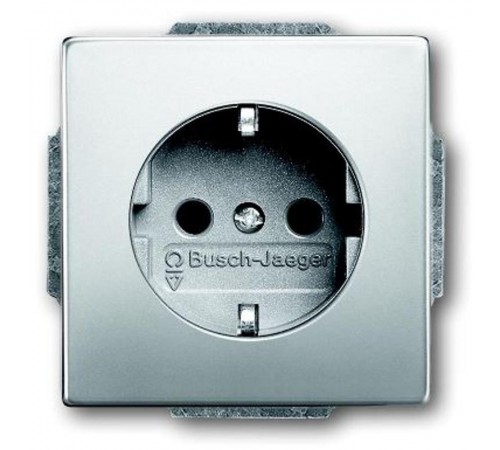 Розетка SCHUKO 16А 250В, серия pur/сталь  2011-0-6212   2CKA002011A6212  ABB