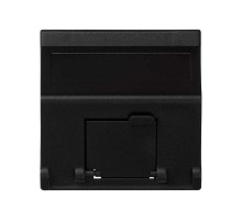 Simon Connect Наклонный адаптер на 1 RJ45 коннектор, защит.щторка, исп.совм. с MD67, К45, графит  K80-14  Simon