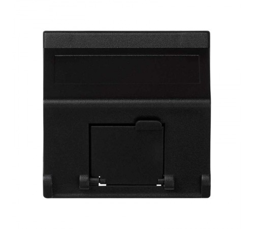 Simon Connect Наклонный адаптер на 1 RJ45 коннектор, защит.щторка, исп.совм. с MD67, К45, графит  K80-14  Simon