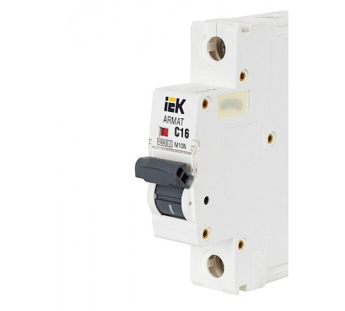 Выключатель автоматический однополюсный M10N 1P C 16А 10кА ARMAT  AR-M10N-1-C016  IEK