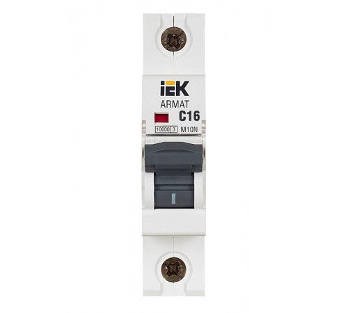 Выключатель автоматический однополюсный M10N 1P C 16А 10кА ARMAT  AR-M10N-1-C016  IEK
