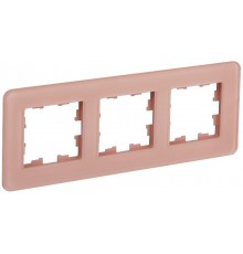 BRITE Рамка 3-ая РУ-3-2-Бр стекло дымчатый RE  BR-M32-G-41-K97  IEK